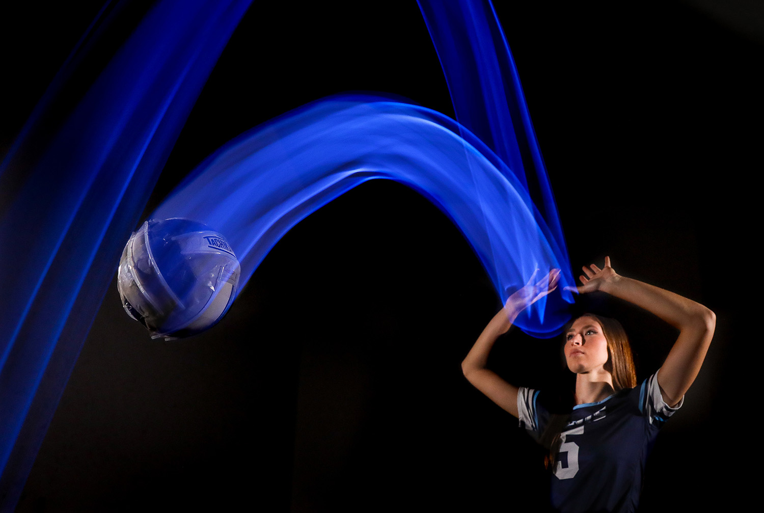 Meghan Thomson of the 2017 Santa Fe Saints Volleyball team photographed on Wednesday, August 2, 2017 in Gainesville, Fla. (photo by Matt Stamey/Santa Fe College) ***Subjects Have Releases***