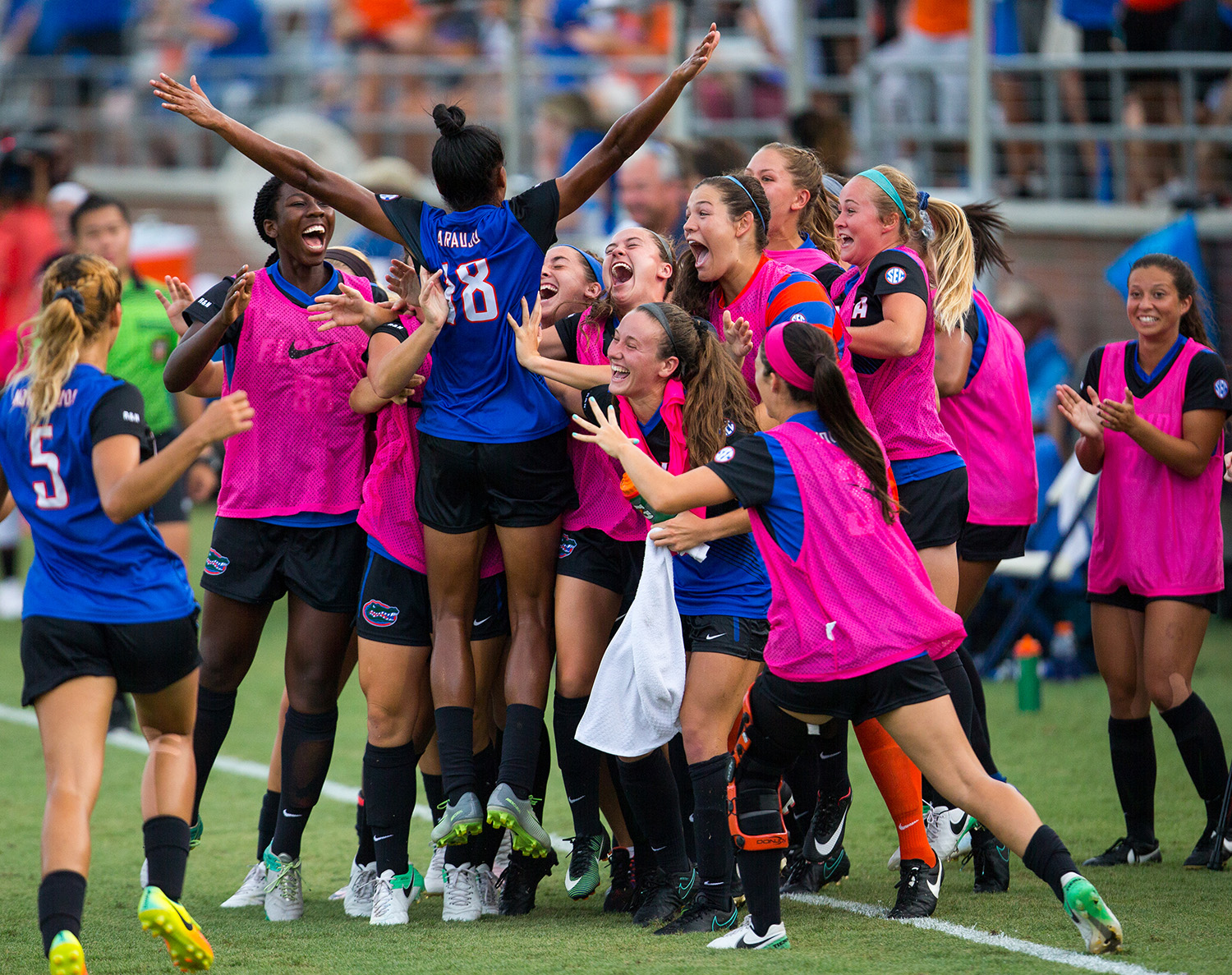 Florida Gators versus the Stanford Cardinal at Donald R. Dizney Stadium in Gainesville, Fla. Florida defeated Stanford 3-2. (Photo by Matt Stamey)