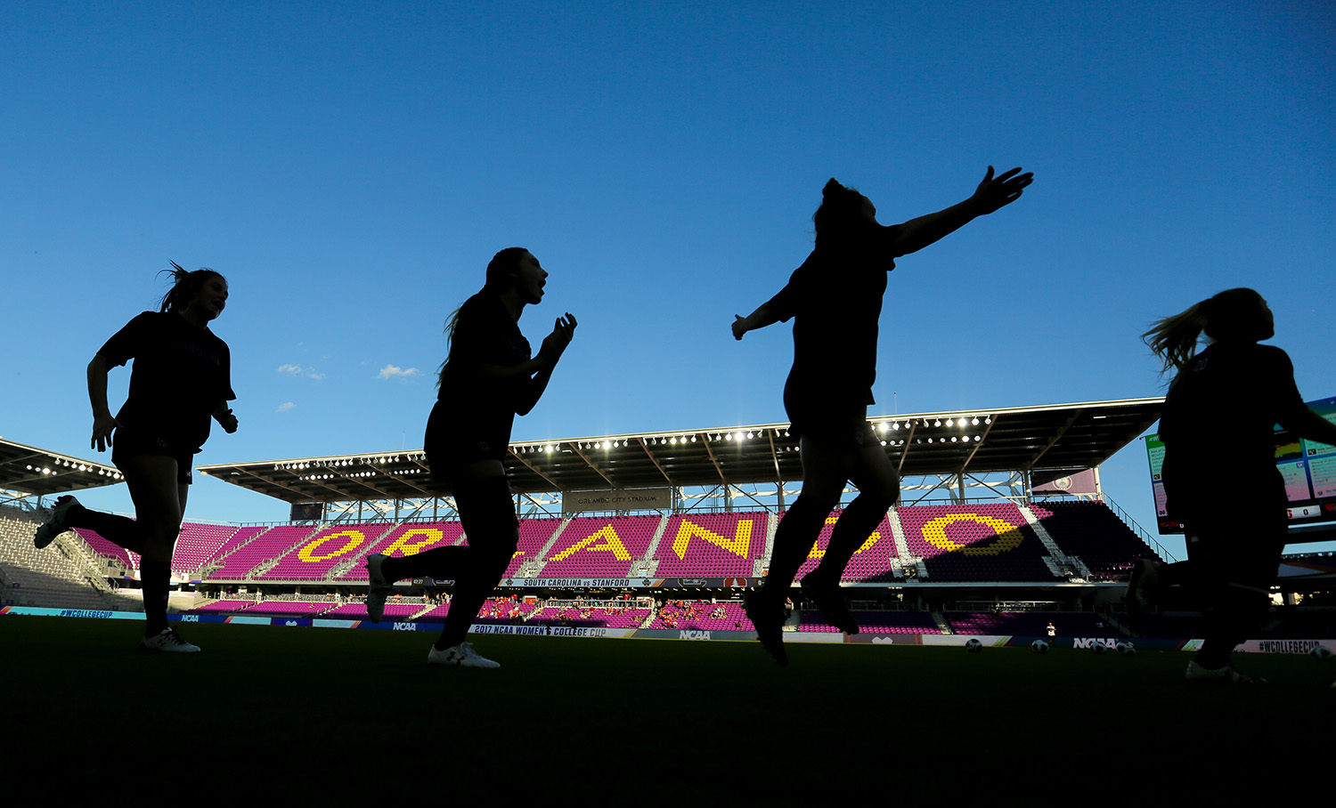 South Carolina Gamecocks versus the Stanford Cardinal during the NCAA Women's College Cup at Orland City Stadium on Friday, Dec. 1, 2017 in Orlando, Fla. Stanford defeated South Carolina 2-0. (Photo by Matt Stamey)