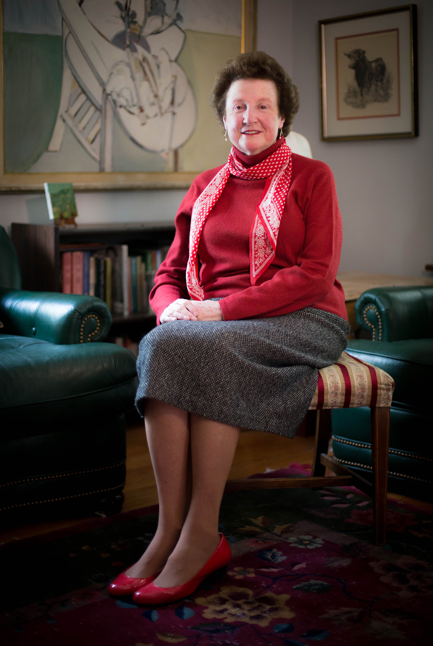 Interview with Valerie Hemingway at her home on Wednesday, Sept. 20, 2017 in Bozeman, MT. (photo by Matt Stamey/Santa Fe College) ***Subjects Have Releases***