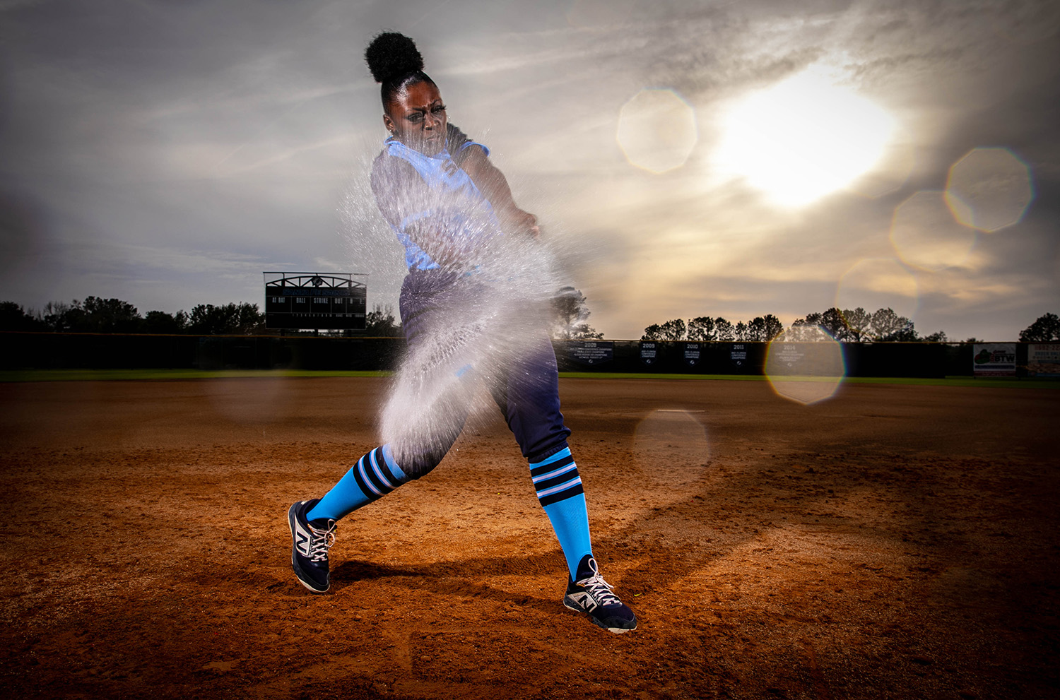 Santa Fe College Softball player Dontaysha Gobourne photographed on Jan. 23, 2020 in Gainesville, Fla.  (Matt Stamey/Santa Fe College ) ***Subjects Have Releases***