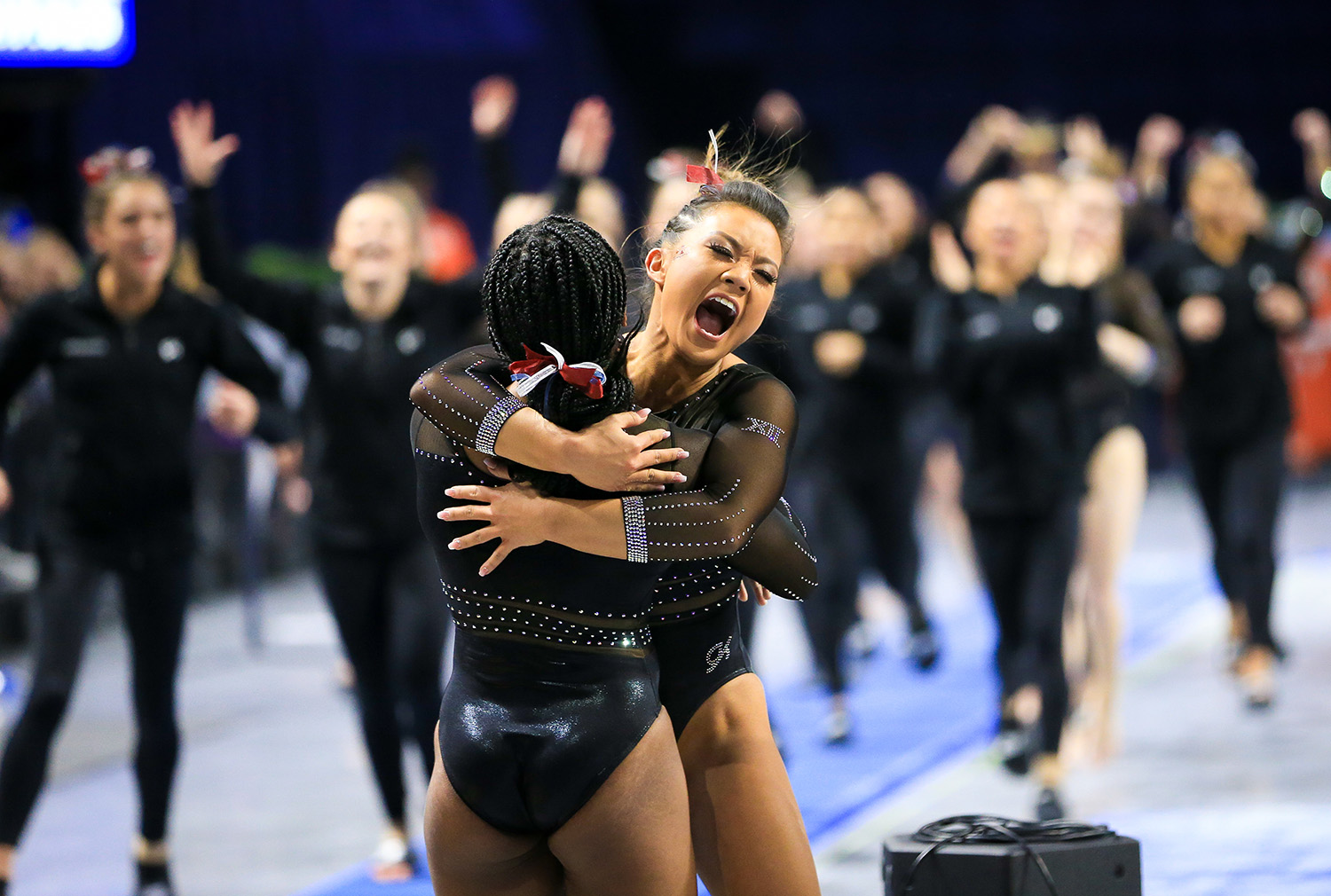 Iowa State Cyclones Women’s Gymnastics compete at the Stephen C. O’Connell Center at the University of Florida on Friday, Feb. 7, 2020 in Gainesville, Fla. (Photo by Matt Stamey)