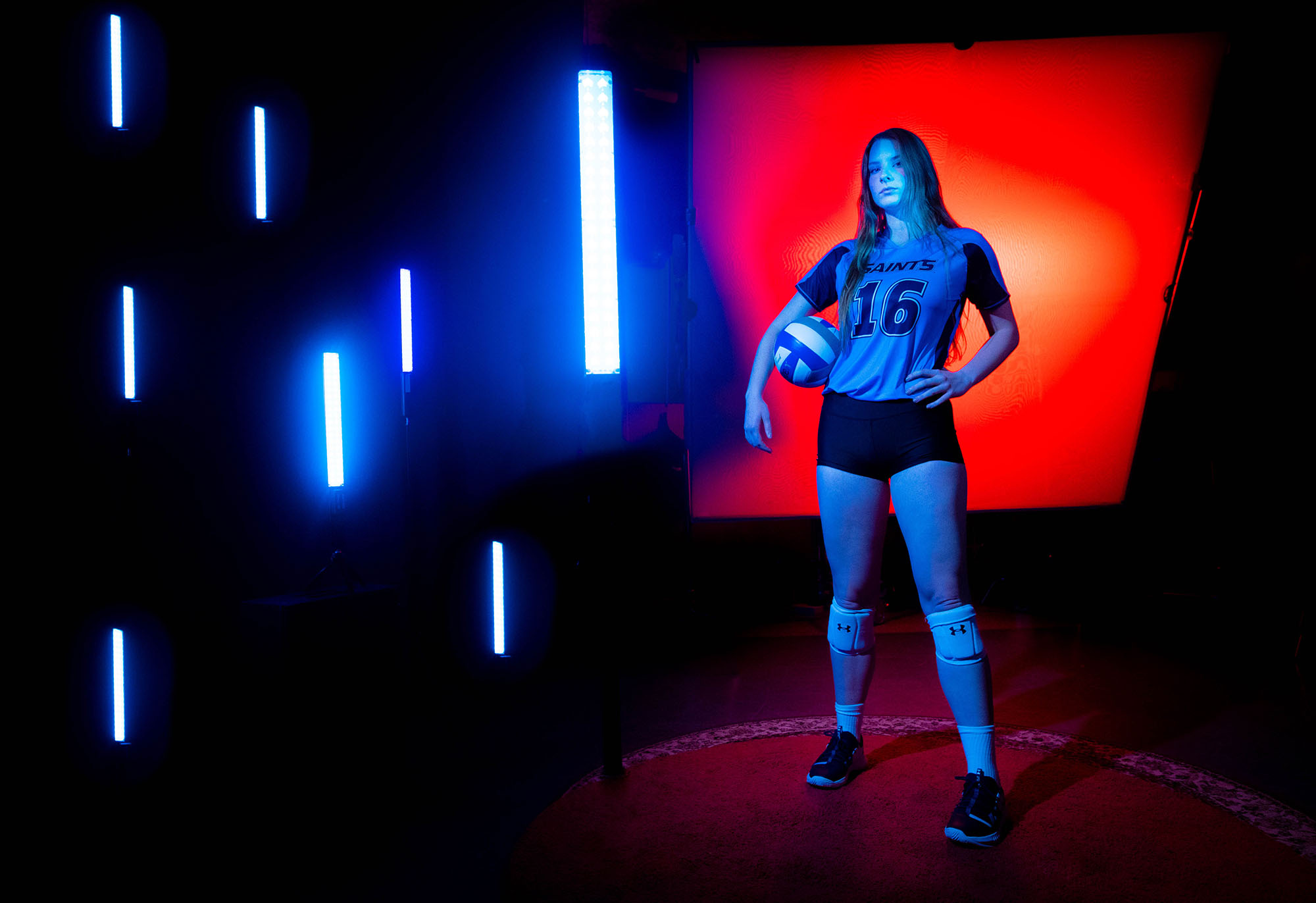 Santa Fe College Volleyball player Katelyn Crofts photographed on Aug. 3, 2021 in Gainesville, FL. (Photo by Matt Stamey/Santa Fe College) ***Subjects have Signed Photo Releases***