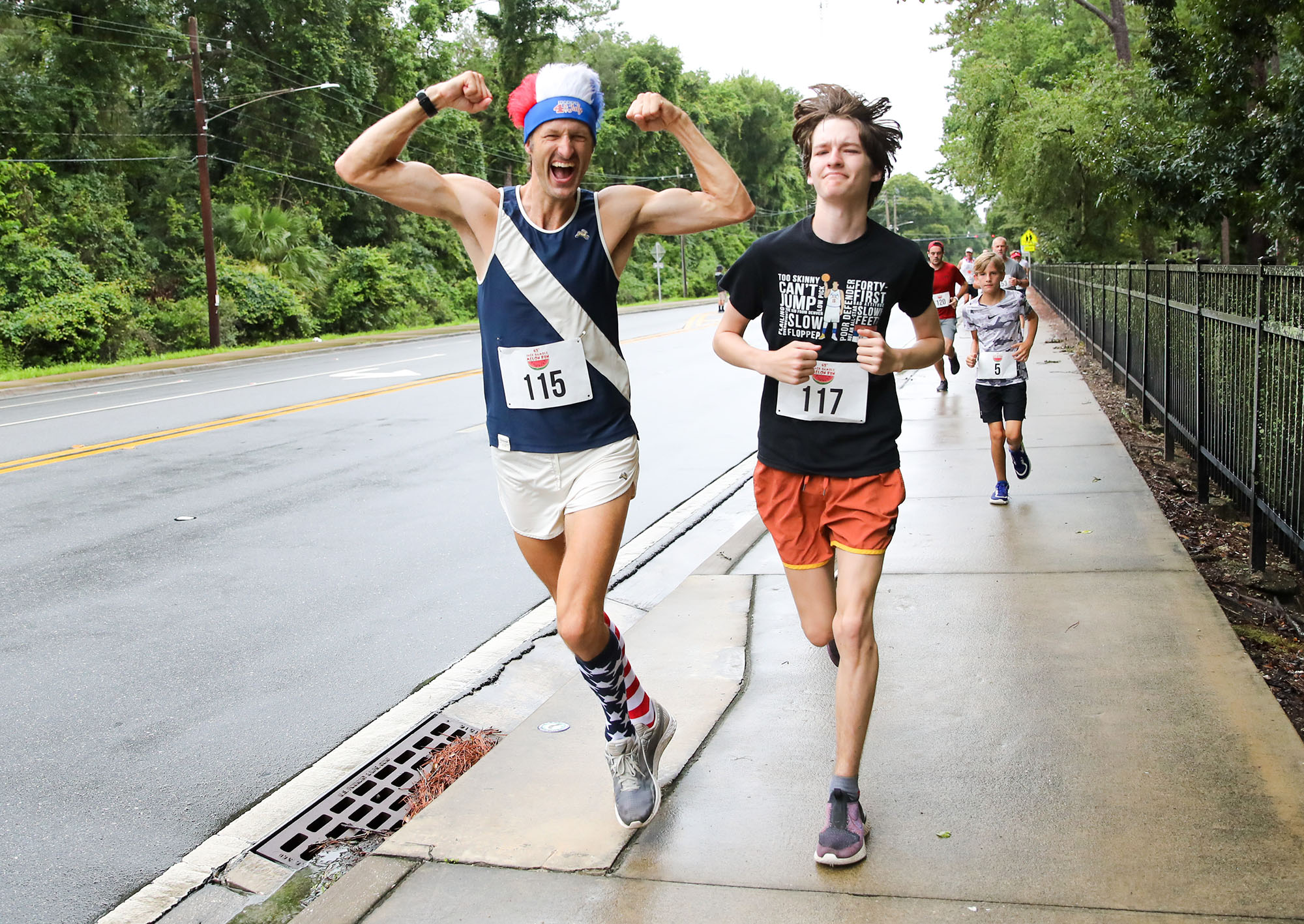 Images from the 2021 Jack Gamble Melon Run hosted by the Florida Track Club on Sunday, July 4, 2021 in Gainesville, Fla. (Photos by Matt Stamey)