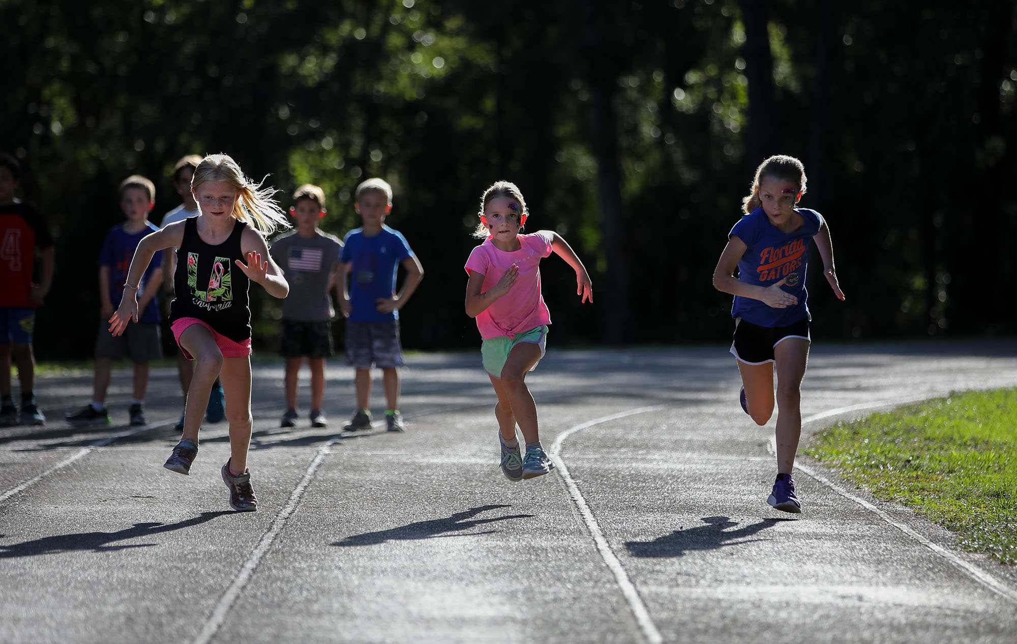 The Florida Track Club Kids Summer Track Meet at Kiwanis Challenge Park on July 16, 2021 in Gainesville, Fla. (Photos by Matt Stamey)