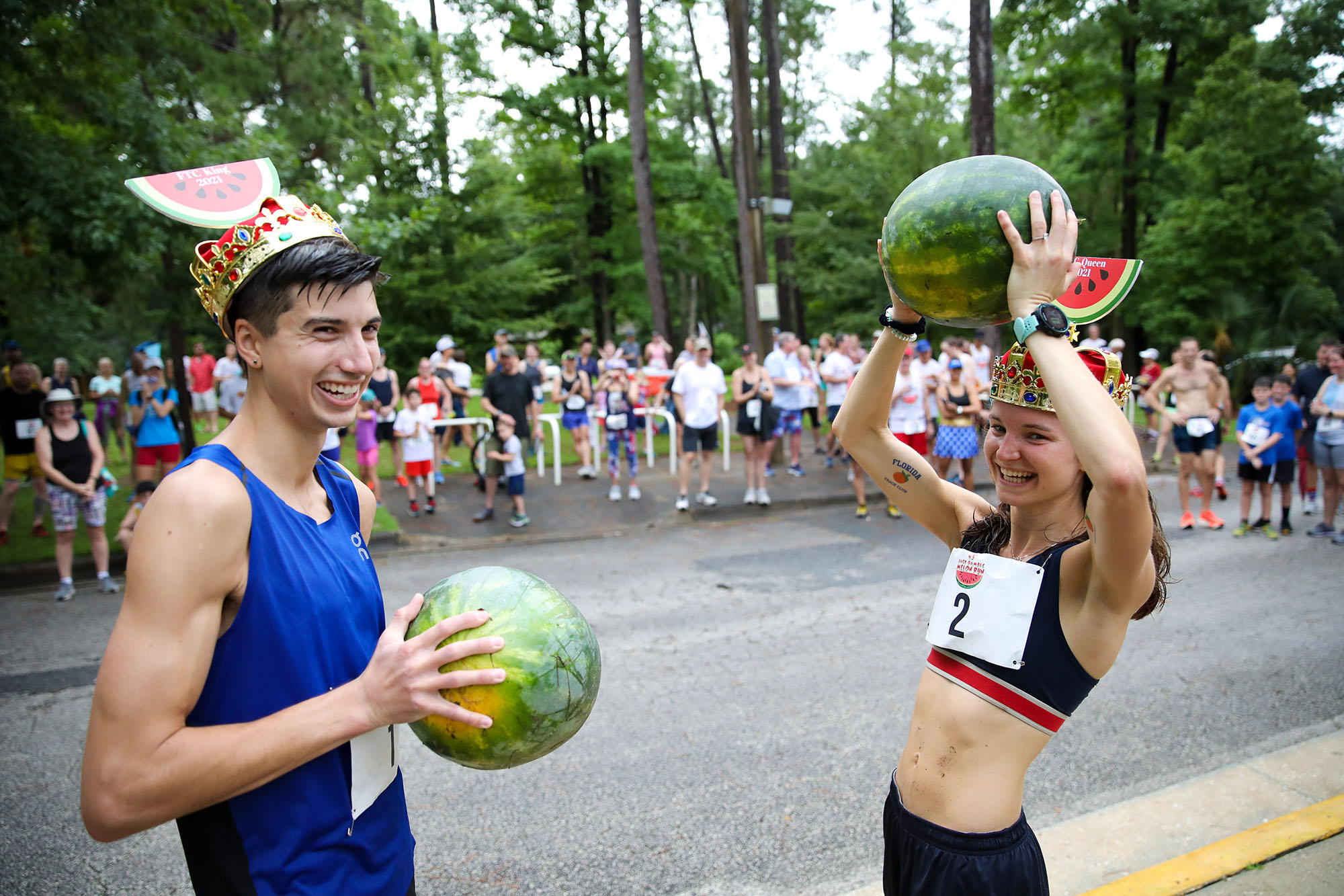 Images from the 2021 Jack Gamble Melon Run hosted by the Florida Track Club on Sunday, July 4, 2021 in Gainesville, Fla. (Photos by Matt Stamey)